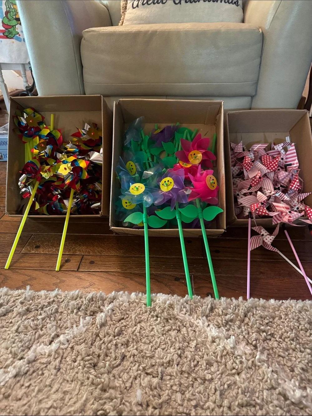 Colorful Garden Pinwheel Party Decorations - Multicolor